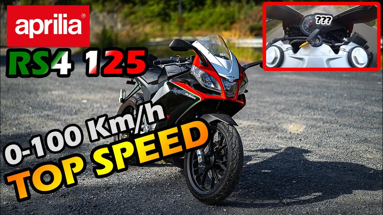 Aprilia RS4 125 - TOP SPEED & 0-100Km/h [2022]