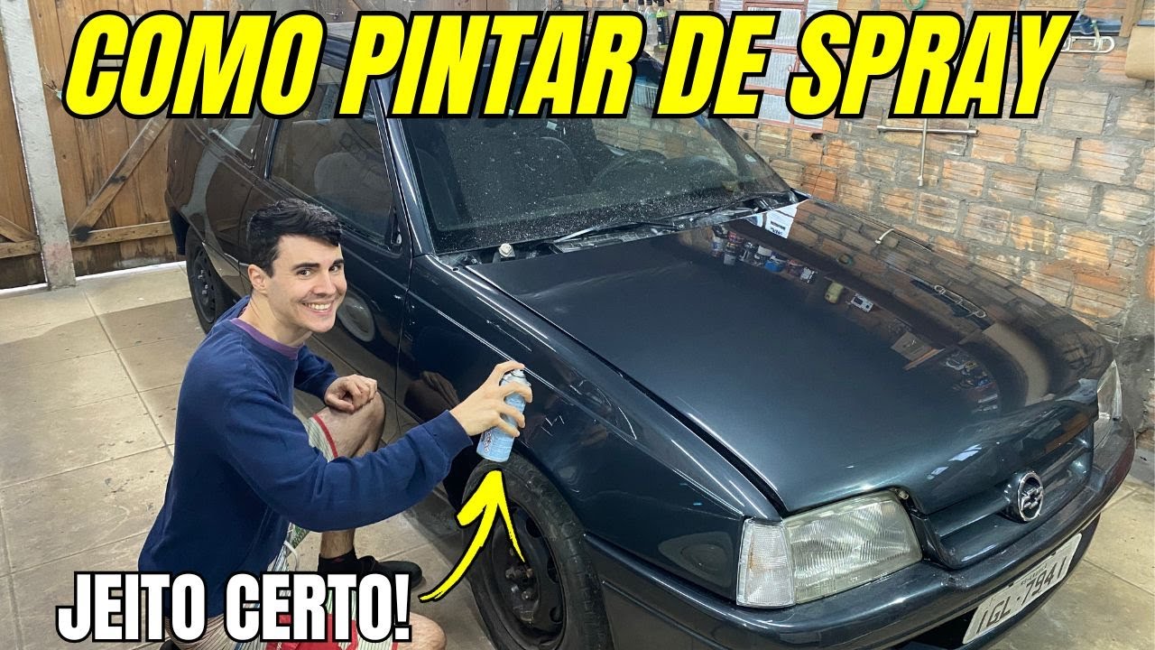 COMO PINTAR PEÇAS DE CARRO COM SPRAY DO JEITO CERTO! (Passo a passo)