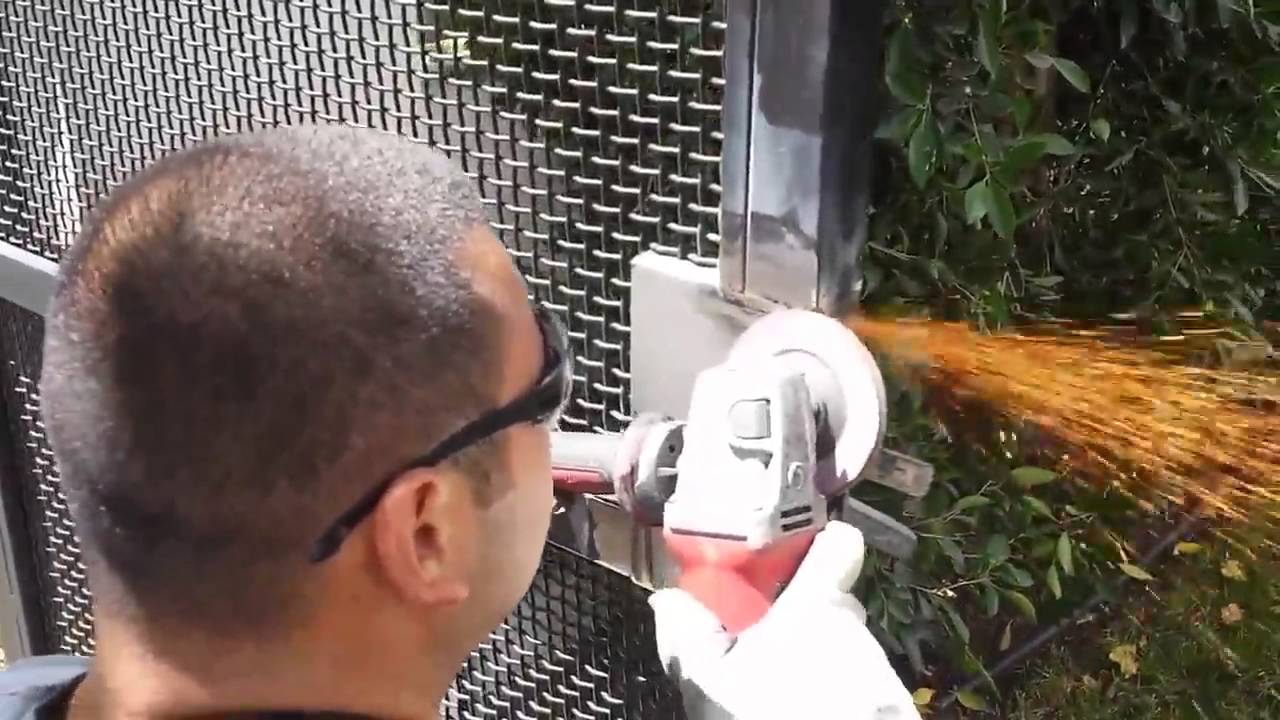Gate Lock Installed on a metal gate Los Angeles | Mulholland Security | 818-696-8009
