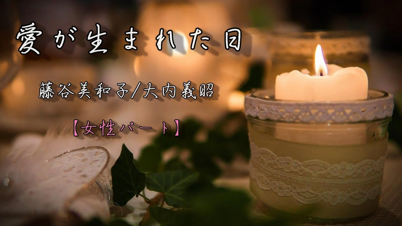 愛が生まれた日 : 藤谷美和子/大内義昭【女性パート】歌詞付き