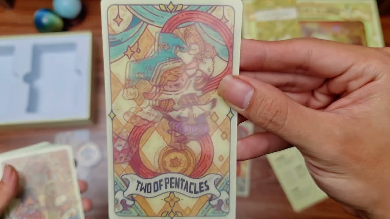 Unboxing The Valley of the Lambs Tarot deck lenticular