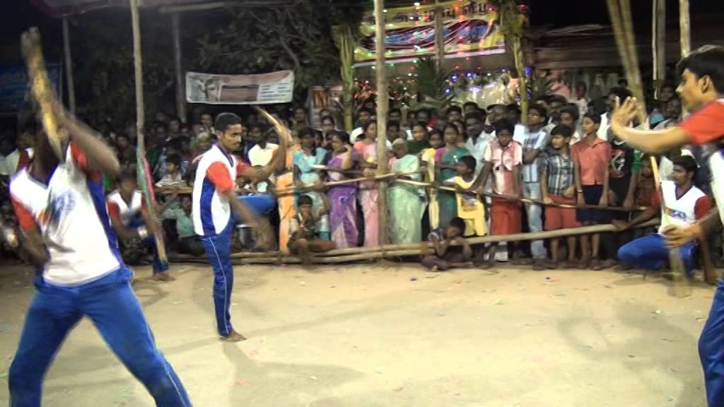 Silambam Indian gym maan kombu vilayatu with music