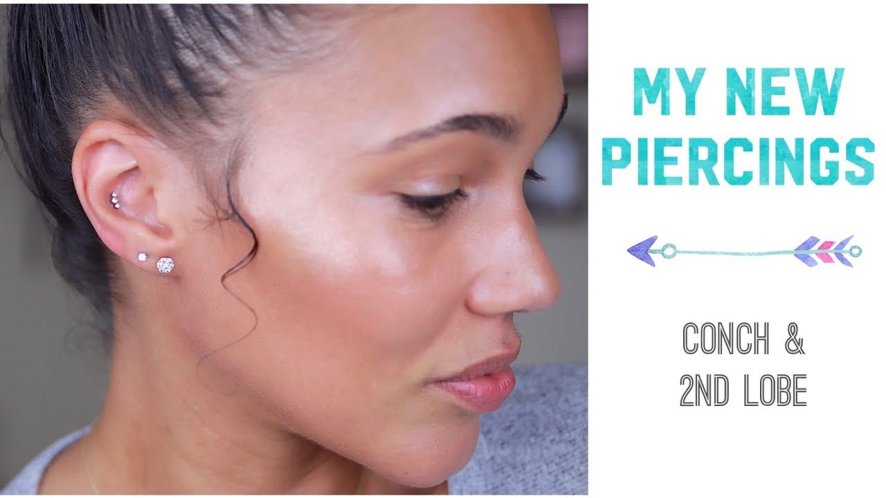 New Piercings - Conch and 2nd Lobe - My Experience