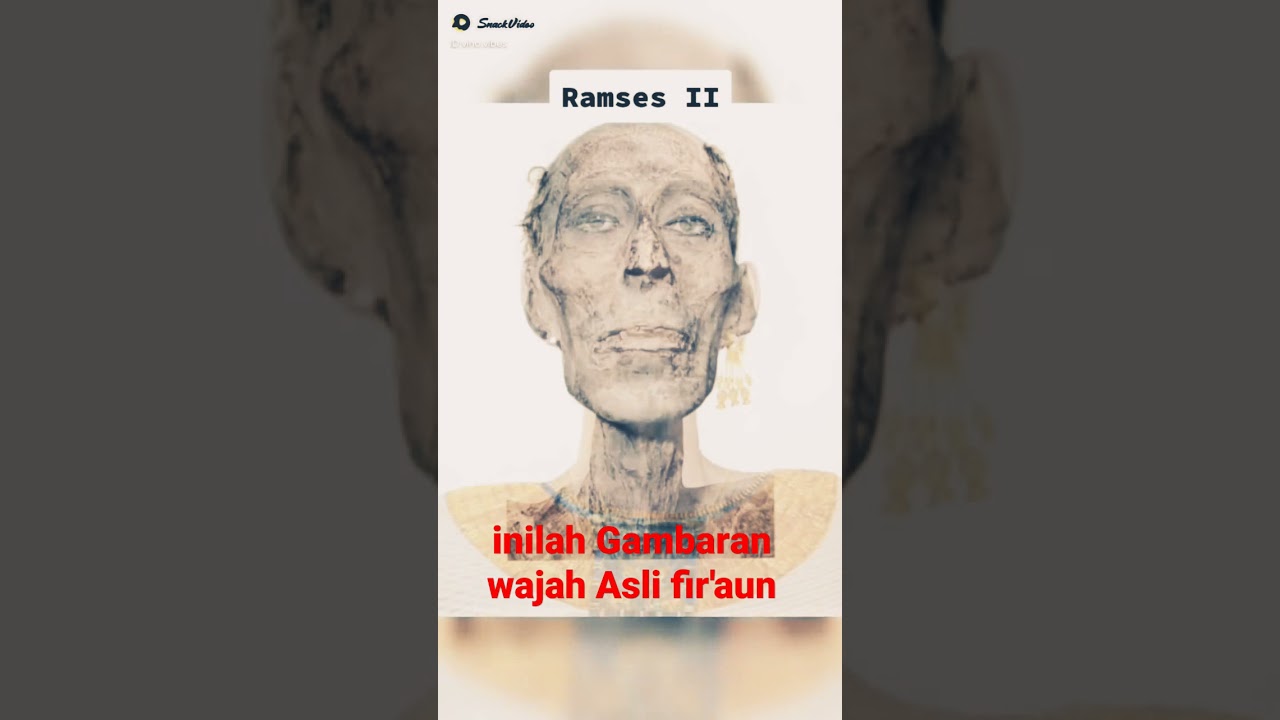 Inilah Gambaran Wajah Asli Fir'aun..