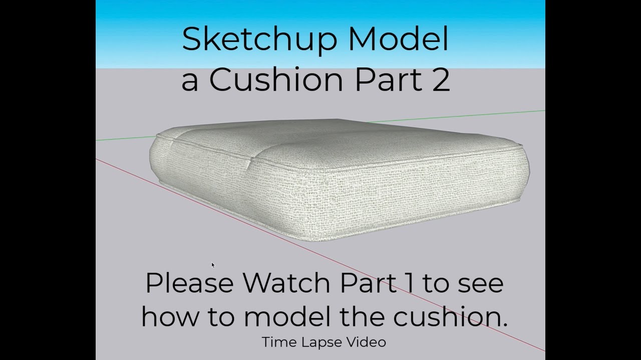 Sketchup Model a Sofa Cushion with SubD - Part 2
