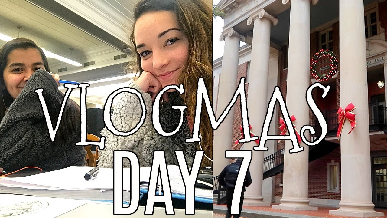 VLOGMAS DAY 7: last day of classes + the library!!