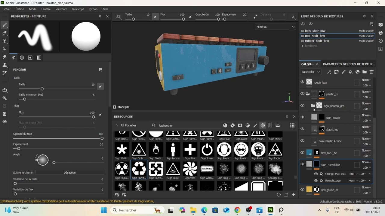 ELECTRIC BALAFON | SUBSTANCE 3D PAINTER | 3D TEXTURE