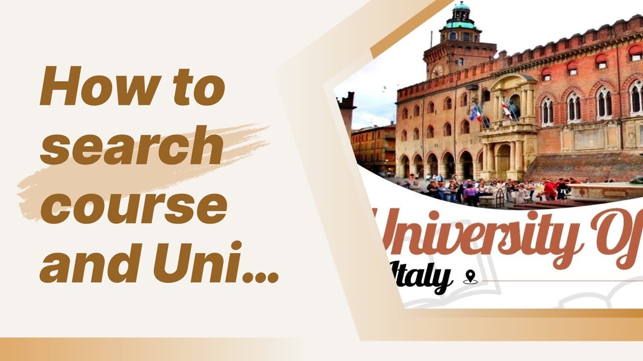 How to search your course in Italian University??