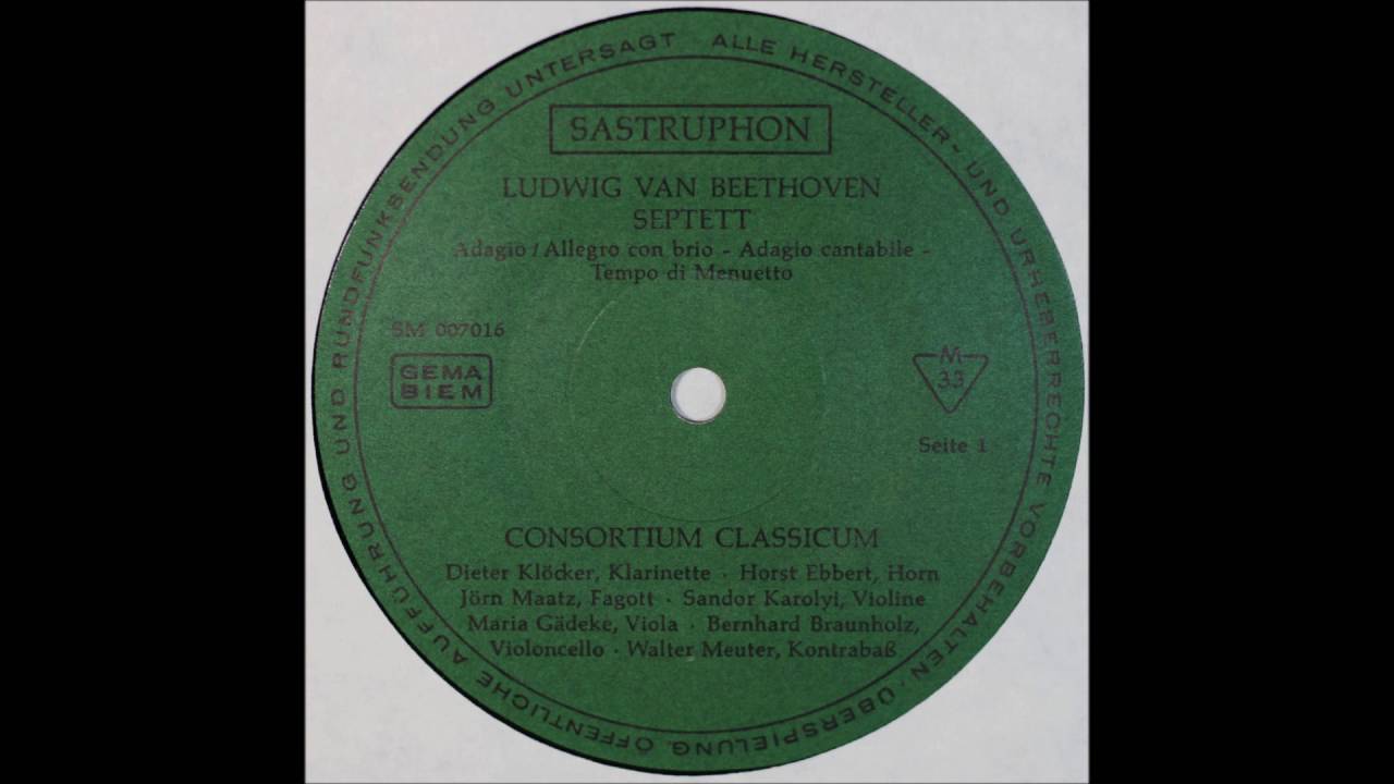 Beethoven, Septett Es Dur Op 20, 1,2,3MOV, Consortium Classicum