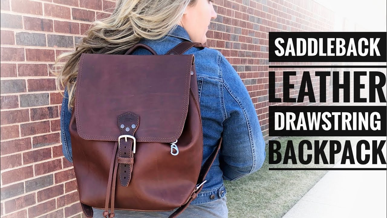 The Drawstring Backpack $399: Comparison of New Leather Backpack from Saddleback Leather