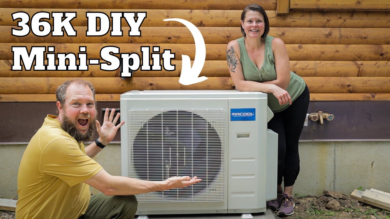 Couple Installs Mr. Cool Mini-Split [FULL INSTALL]