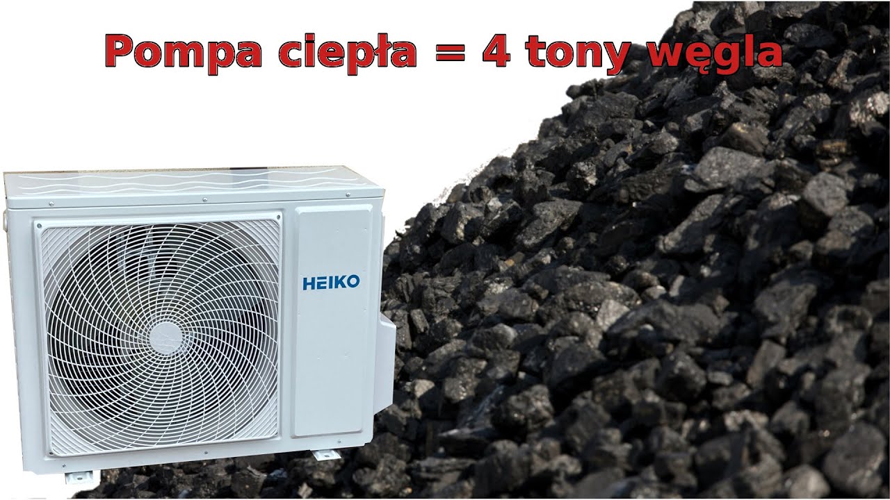 Pompa ciepła z klimatyzatora cz.1 - pierwsze uruchomienie (pompa warta 4 tony węgla z PGG)