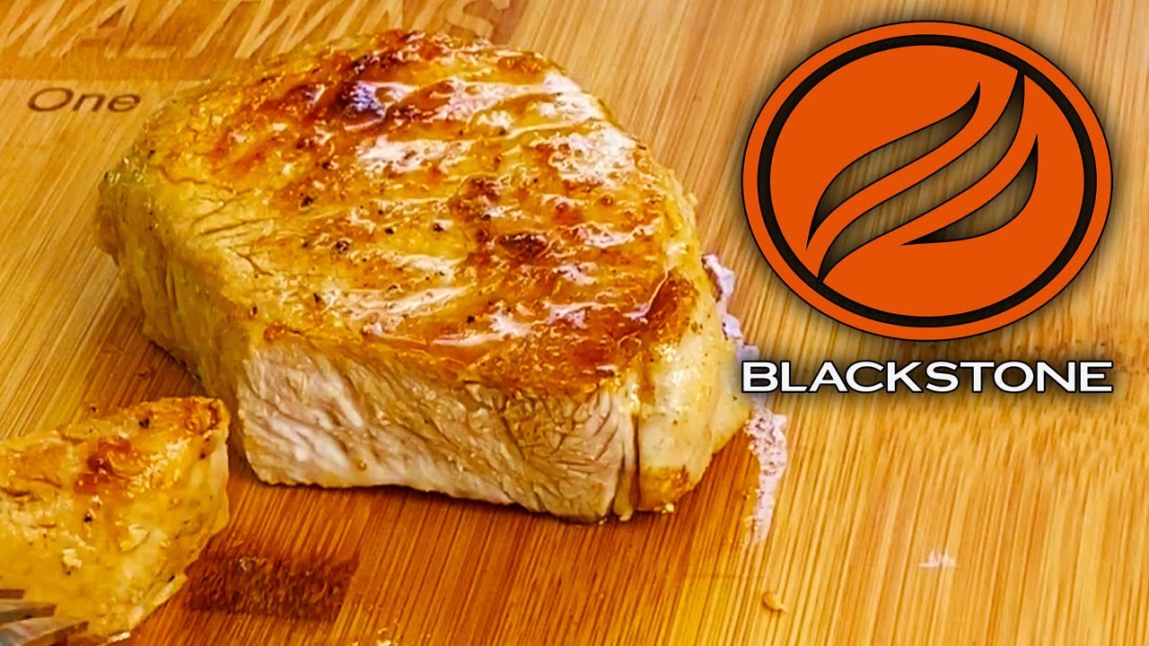 HOW TO MAKE AMAZING PORK CHOPS ON THE BLACKSTONE GRIDDLE! EASY RECIPE!