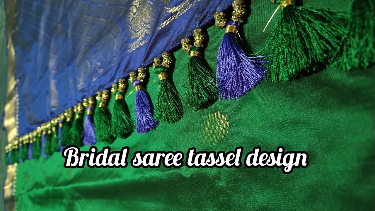 Bridal saree tassel design easy method step by step process |videos |viralvideos @RMFashionsandVlogs
