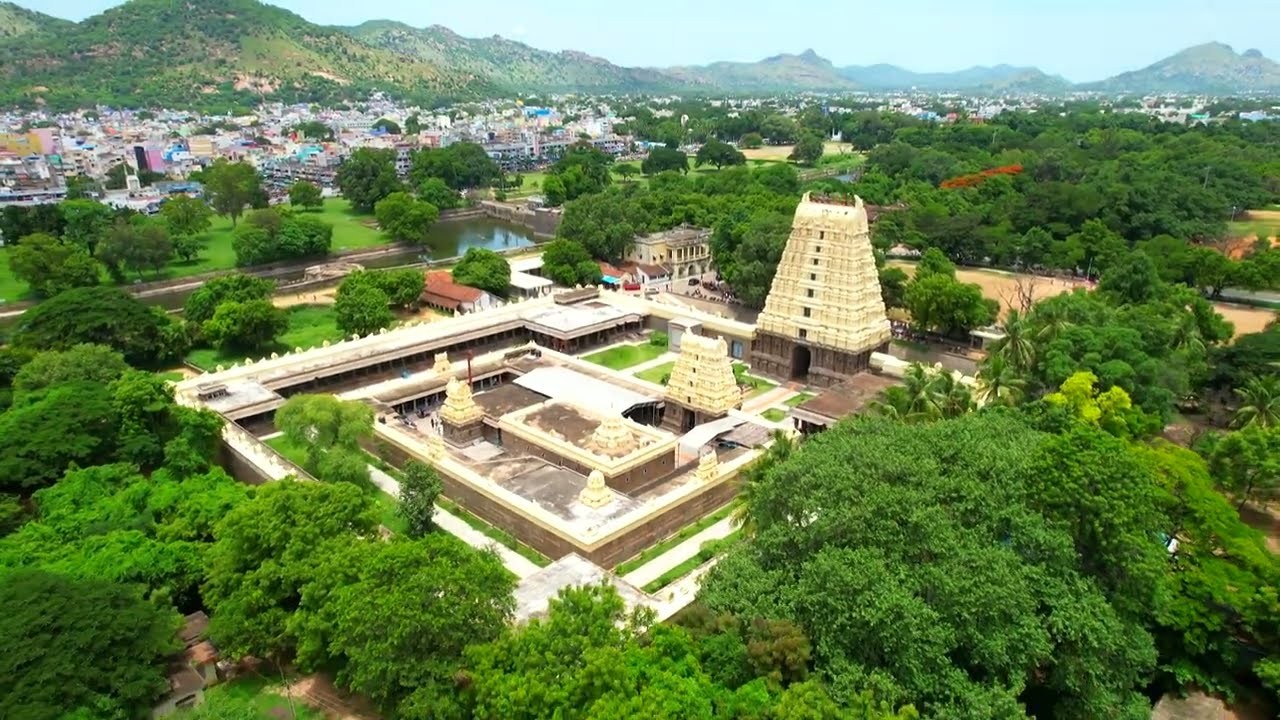 Vellore Fort drone view