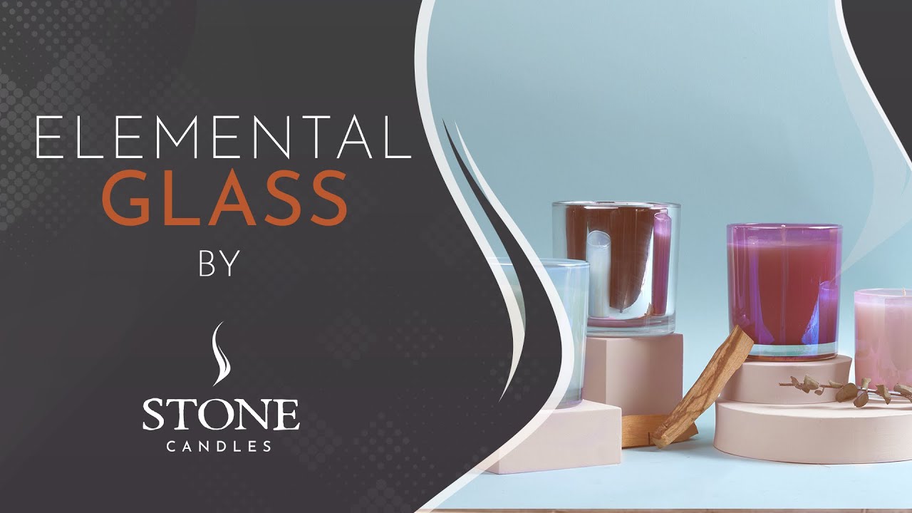 Elemental Glass Candle - Stone Candles