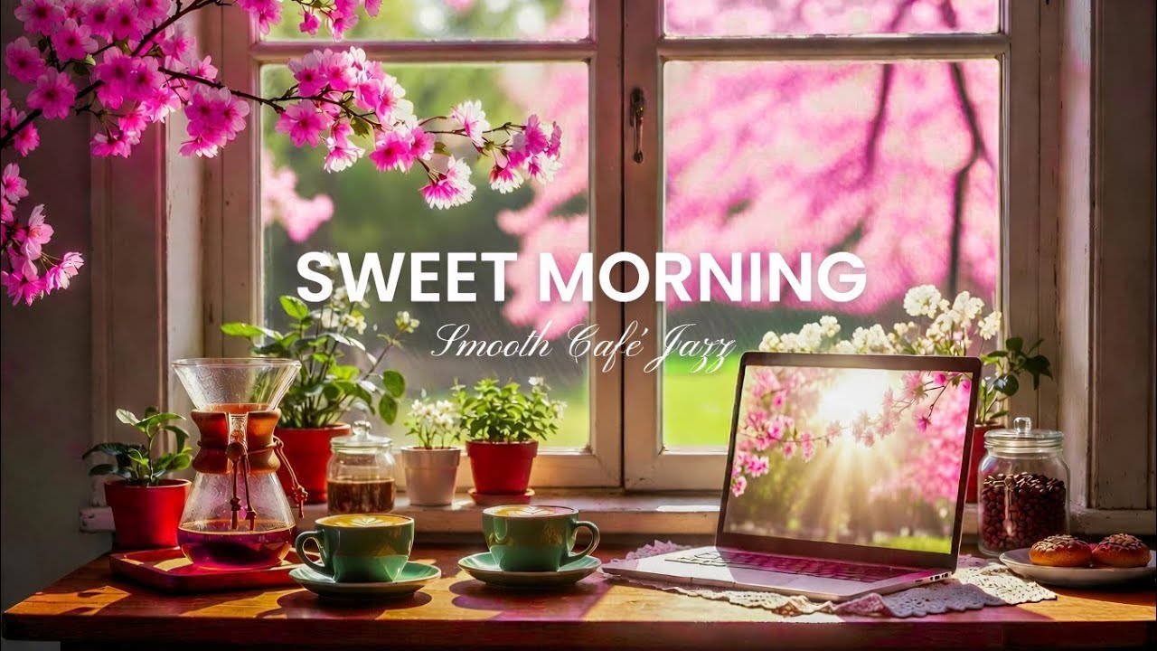 Sweet Morning Bossa Nova Jazz ☕ ~ Spring Coffee Shop Ambience for Relax, Study & Focus