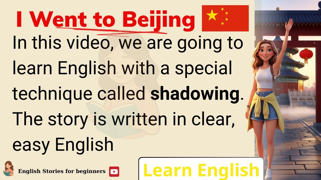🥢 Improve your English with Shadowing Technique 🥢 Easy way to Learn English | English Story