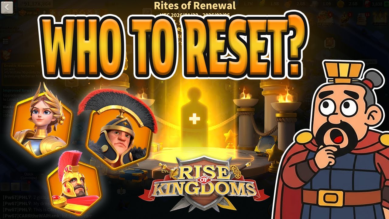 Who To Reset? Commander Reset Event | Rise of Kingdoms (RoK)