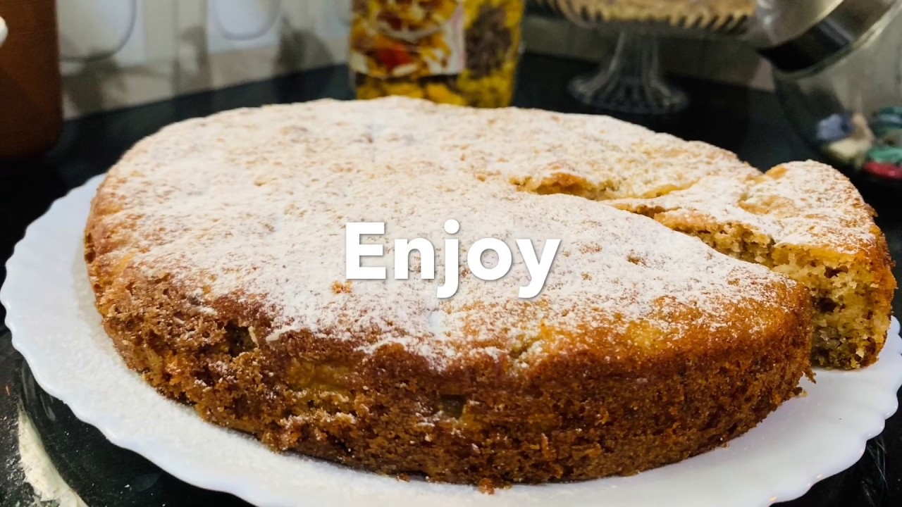 Delicious apple and Banana cake
