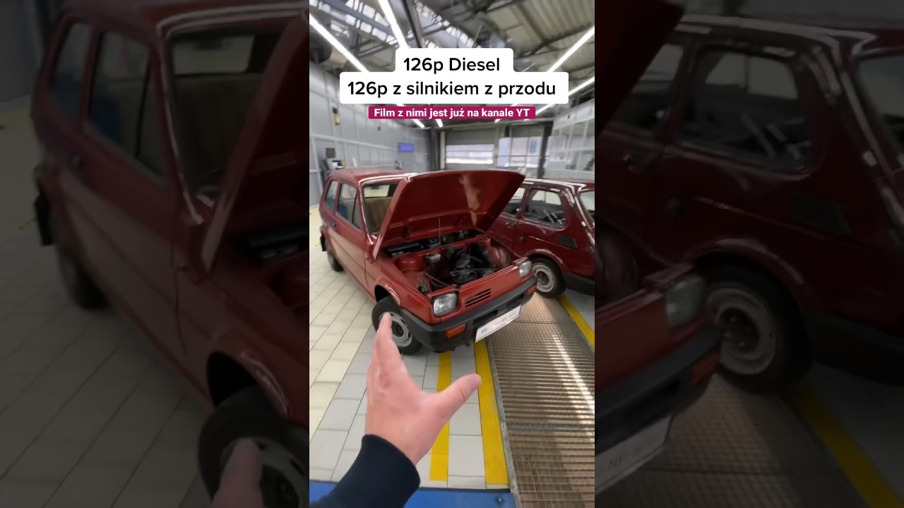 Maluch Diesel i Maluch z silnikiem z przodu! Prototypy z PRL! #126p #motoryzacja #fiat #prl