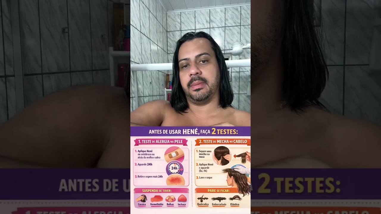 O teste de mecha CORRETO com HENÊ 