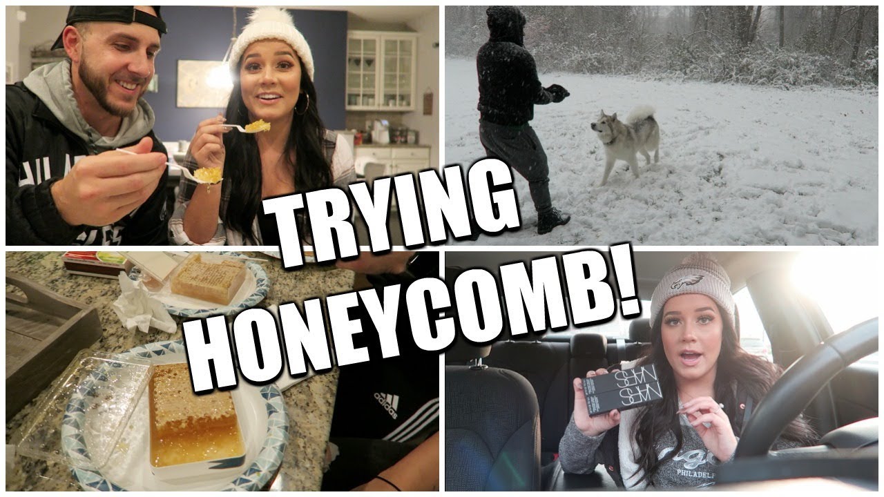 TRYING HONEYCOMB?! + FIRST SNOWFALL & ULTA HAUL!