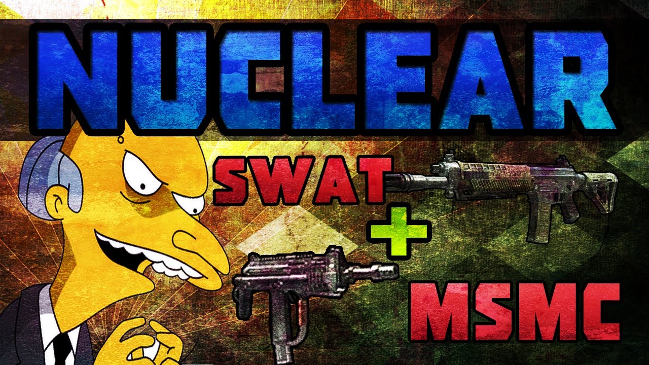 Nuclear con SWAT y MSMC - Black Ops 2