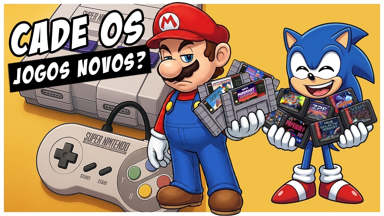 A Nova Era dos 16 Bits Jogos Novos para Mega Drive e Super Nintendo