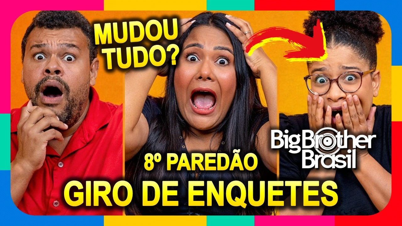 BBB 26: &Uacute;LTIMA PARCIAL! Giro de Enquetes 8&ordm; Pared&atilde;o: Babu Santana | Chaiany | Milena #BBB26