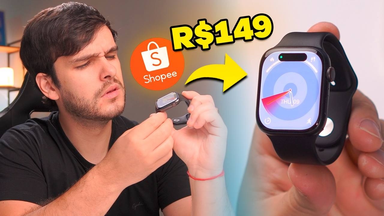 COMPREI UM APPLE WATCH DE 150 REAIS NA SHOPEE