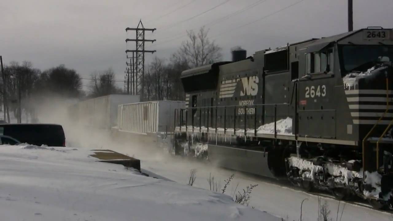 Snow Drifts and Blizzard on the NS Harrisburg Line