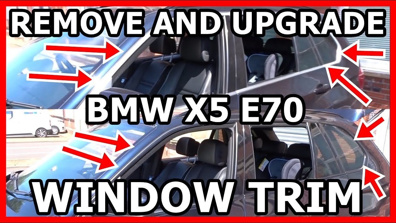 HOW TO REMOVE AND UPGRADE WINDOW TRIM BMW X5 E70 ( CHROME TO BLACK TRIM BMW X5 E70)