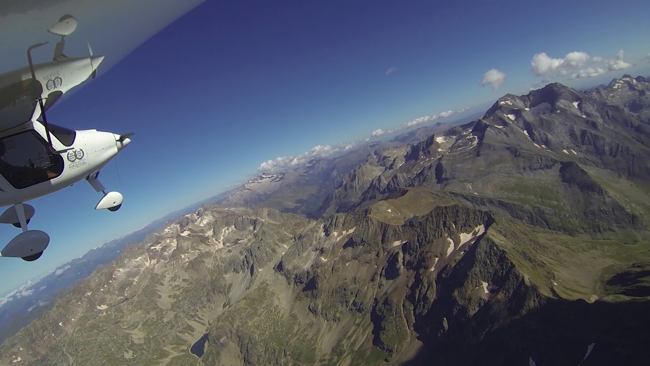 2018.08.15 Vol en Pipistrel Sinus de Luchon à Maslacq (Retour)