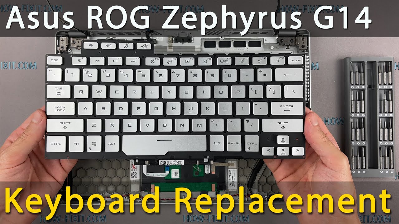Asus ROG Zephyrus G14 GA401 Keyboard Replacement - Fix Broken / Not Working Keyboard