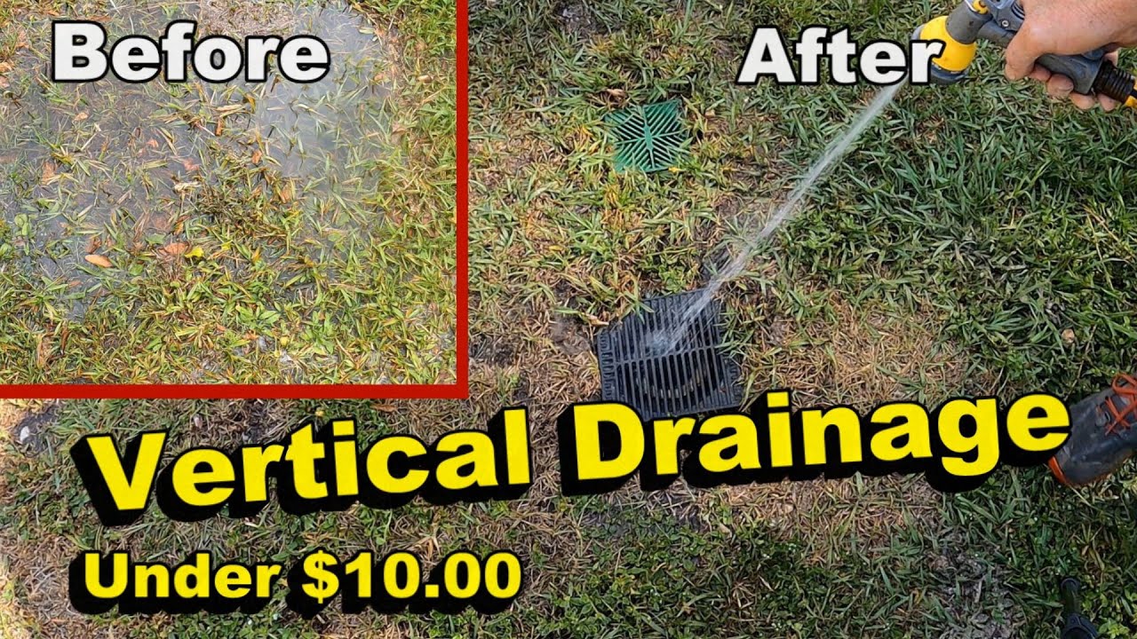 Vertical Drainage - New Way to Remove Water - Straight Down