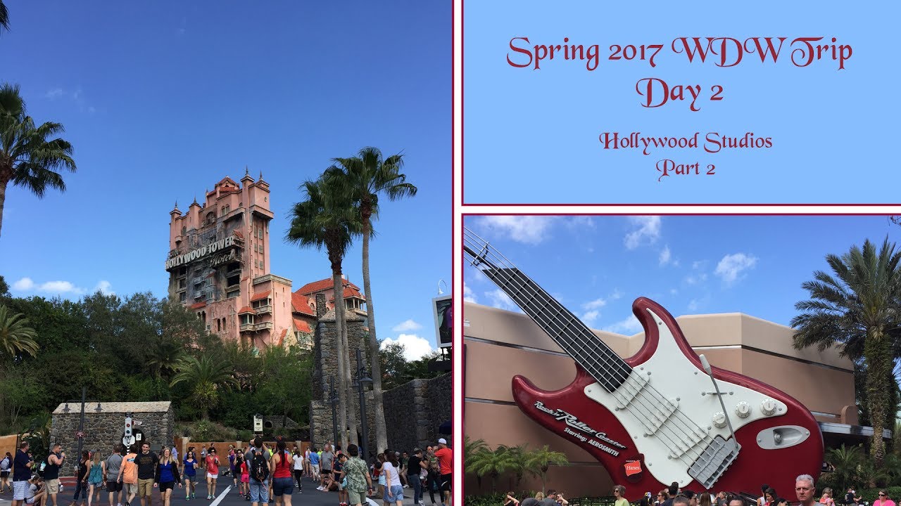 Spring 2017 WDW Trip - Day 2: Hollywood Studios Part 2: Tower of Terror and Rock 'n' Roller Coaster