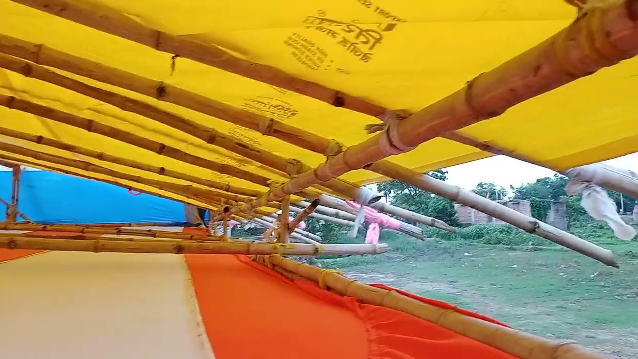 बारिश में पंडाल 🥶Waterproof Pandal 30×20 Best Finishing।।How Make Waterproof pandal