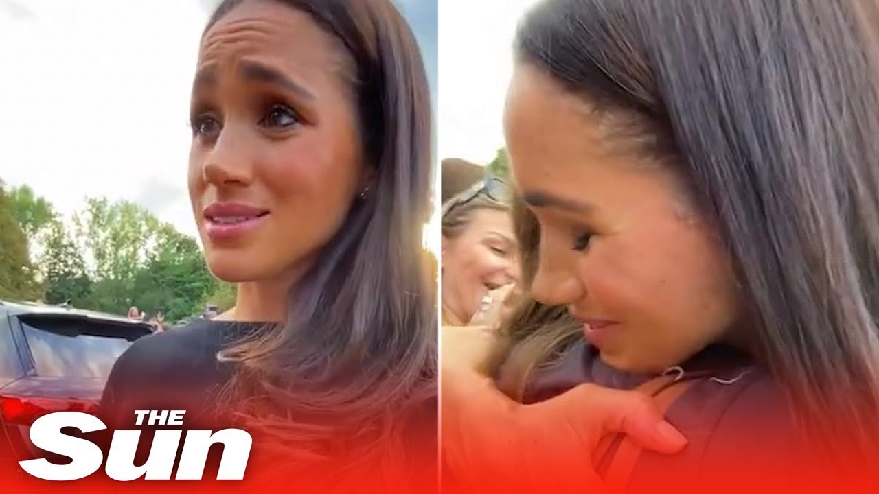 Meghan Markle shares warm embrace with mourner in Windsor #shorts