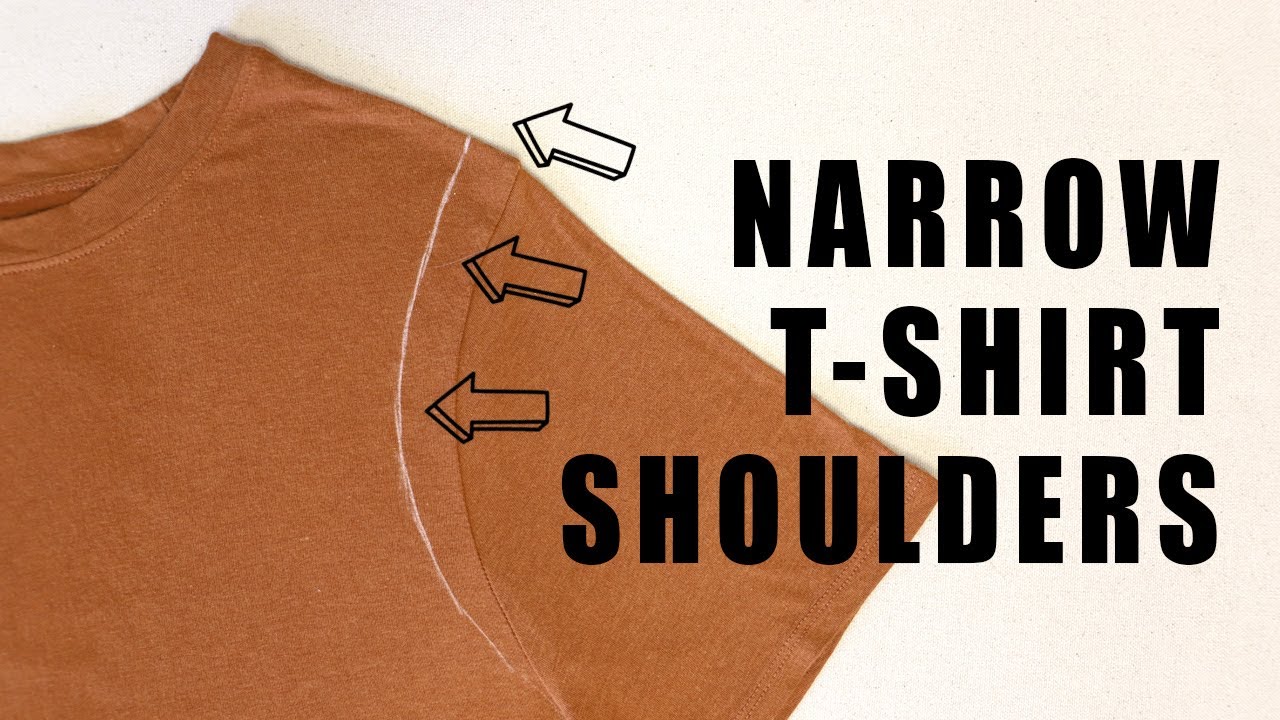 How To Narrow the Shoulders on a T-Shirt and Make It Less Big and Boxy