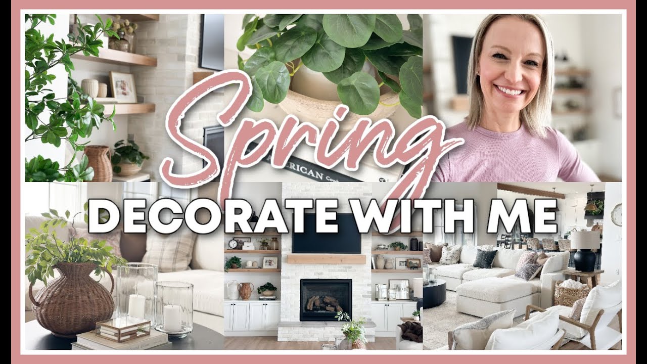 SPRING DECORATE WITH ME 2025 | SPRING LIVING ROOM DECOR IDEAS