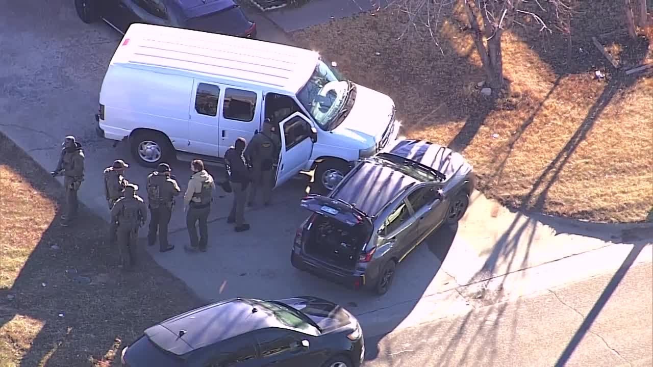 Sky 5 shows OHP troopers assisting ICE with investigation in southeast Oklahoma City