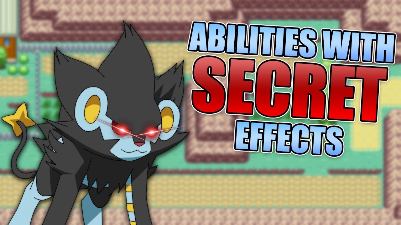 Pokemon Abilities With SECRET EFFECTS