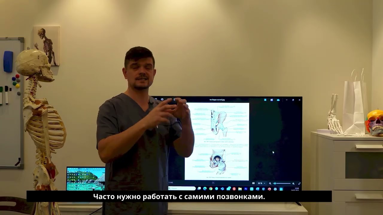 Крестец и его связки. Лечение таза.