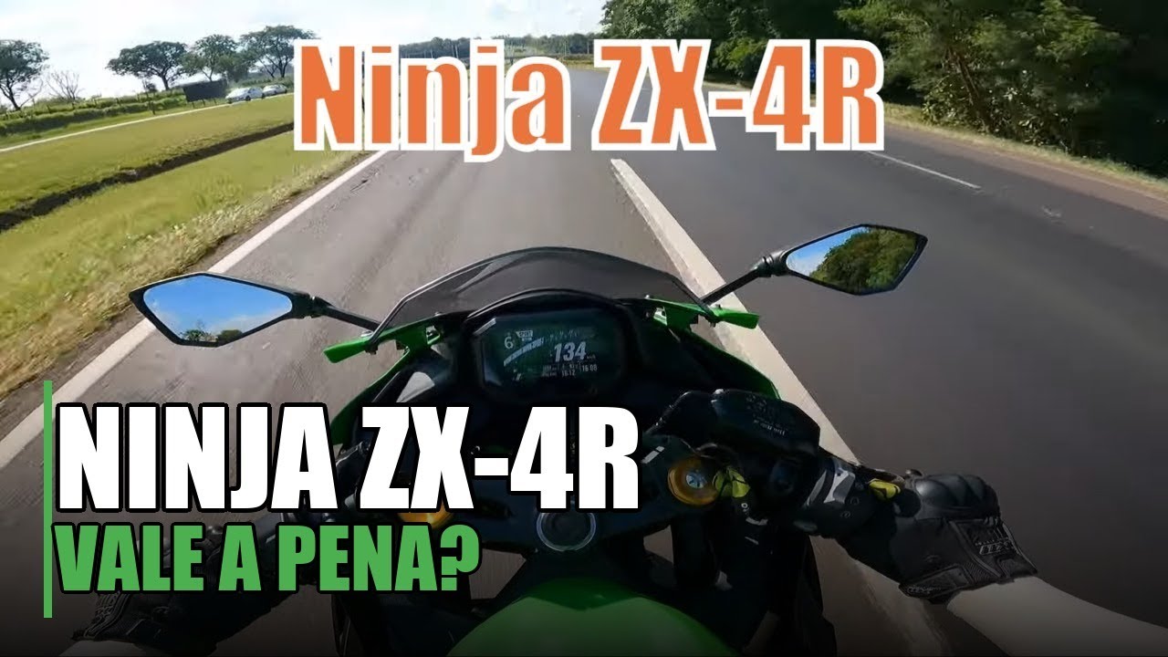 Pilotando pela primeira vez uma Kawasaki Ninja ZX-4R, Misericórdia!