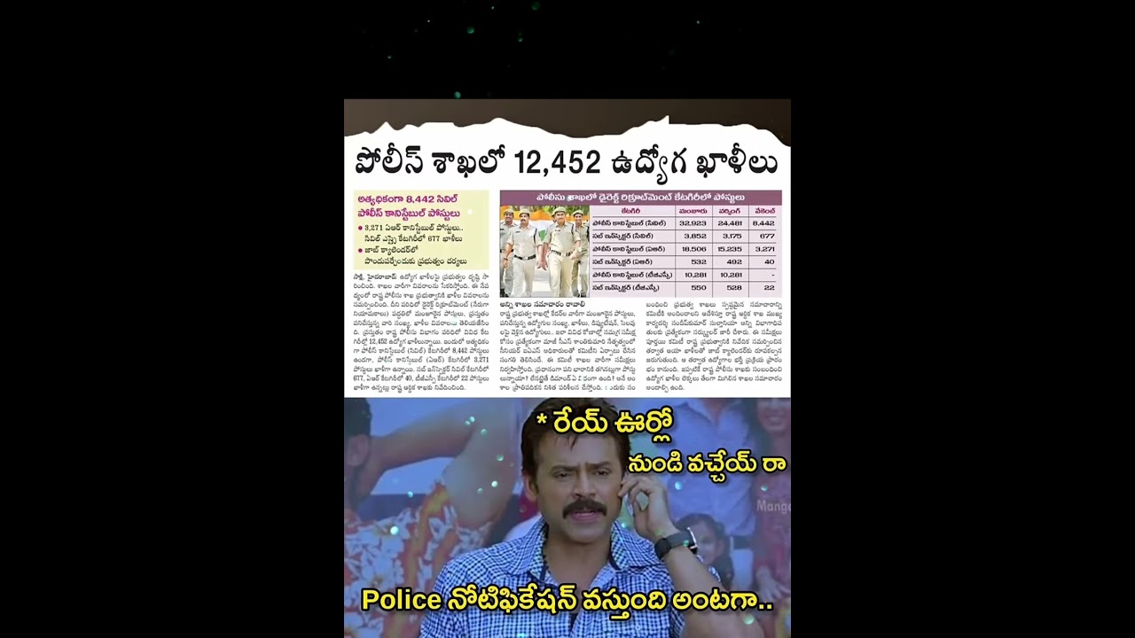 TG SI & Constable Notification 2025 | #tslprb | Telangana SI Notification
