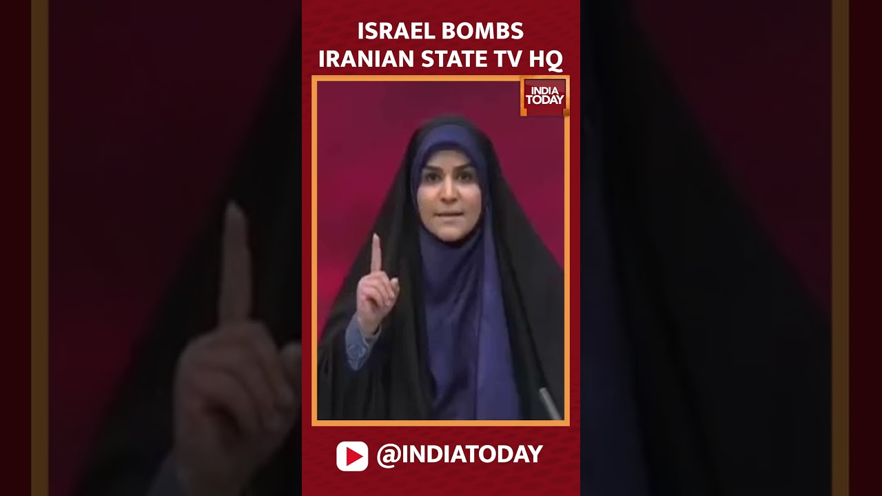 Video: Israel Bombs Iranian State TV Headquarters, Forces Anchor To Take Cover