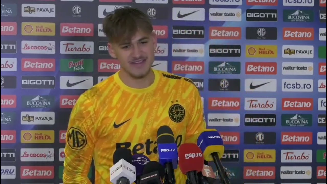 Matei Popa, show la declarații după debutul pentru FCSB: ”I-am zis lui tata să stea lângă ambulanță”