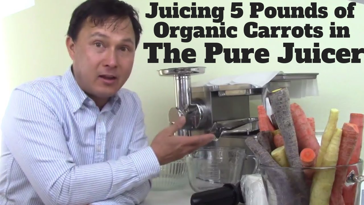 Learn How Long It Take to Juice 5 lbs of Carrots in the Pure Cold Press Juicer