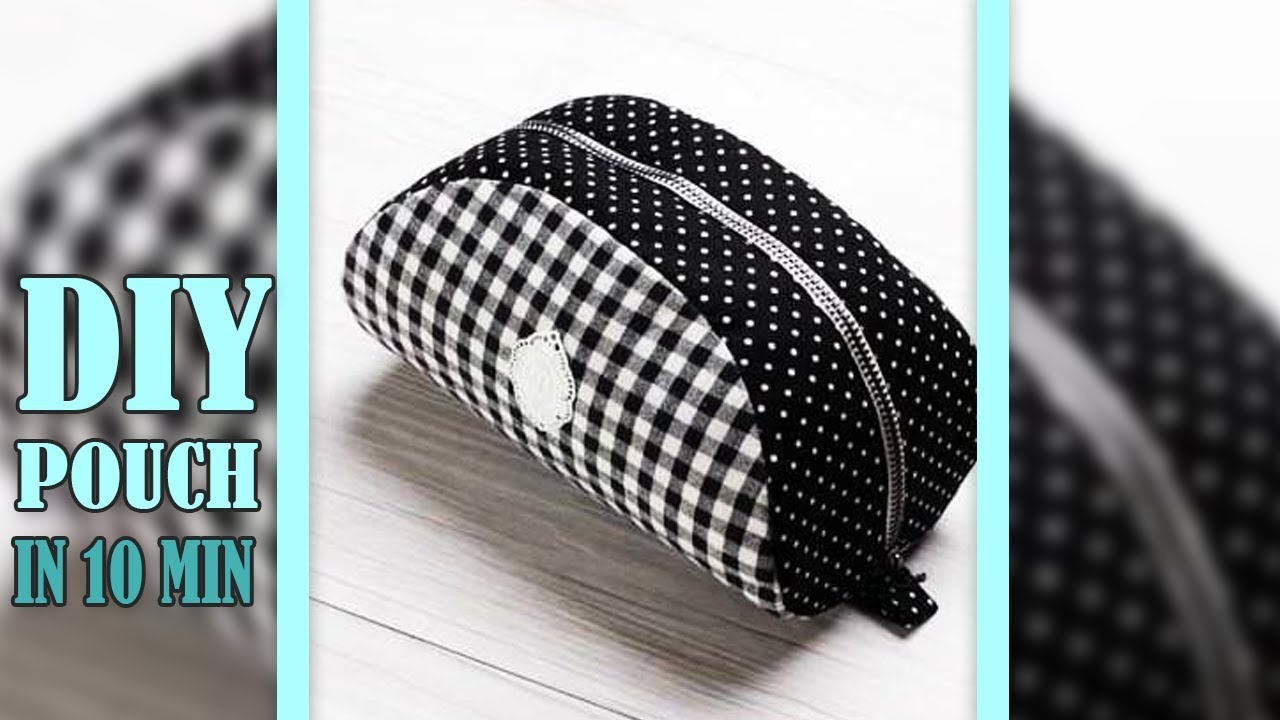 DIY COMFORT ZIPPER PURSE BAG // Travel Pouch Bag Idea Design 10 Min Making